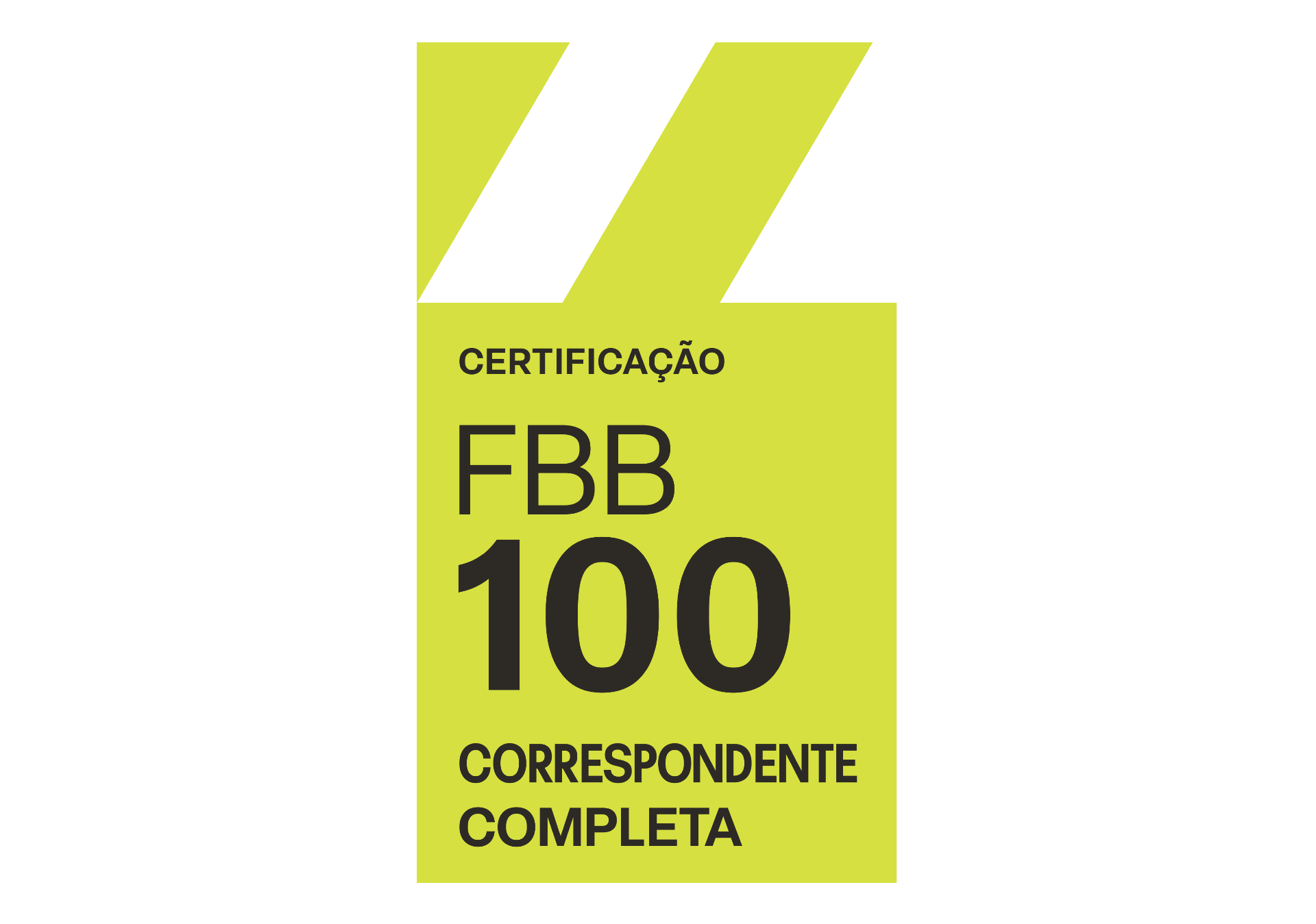 Certificação FBB-100 Correspondente Completa